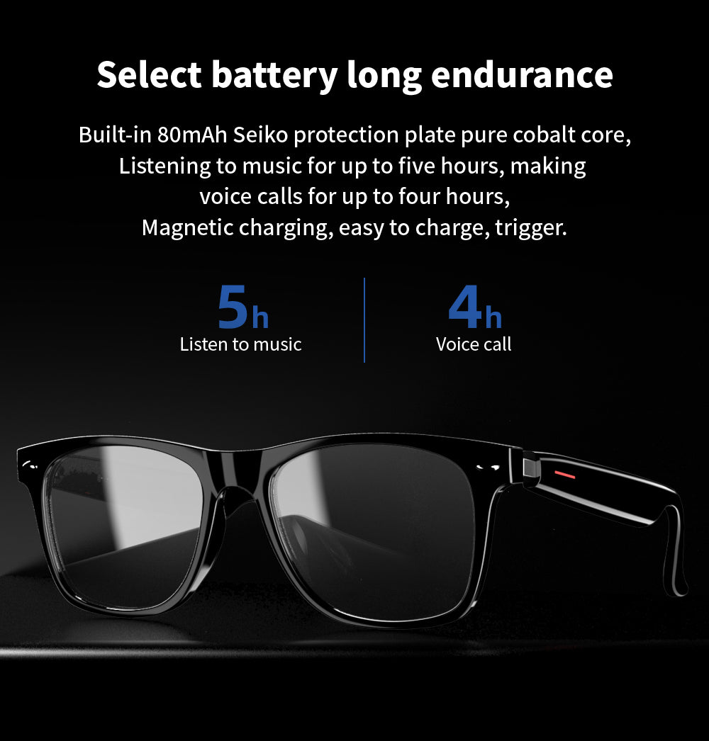 Bluetooth Smart Glasses With Sunglasses And Blue Light Resistance,Built-in Mic & Speakers, Touch & Voice Assistant Compatible,Listen Music, Phone Talking While You Are Driving, Gift For Friends