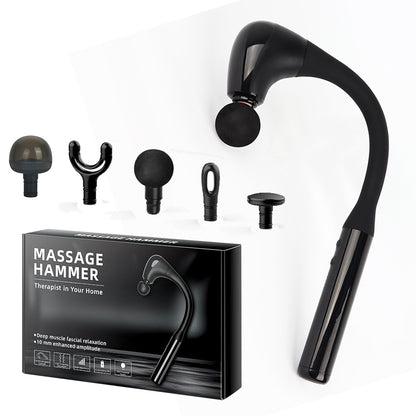 Cutesliving Massage Gun For Deep Tissue, Back ,Muscles,Neck,Shoulders,Waist,Legs Massage Relax with Upgraded Extension Handle 5 Massage Heads & 5 Speed Levels Festival Gifts for Parents Men Women Presents