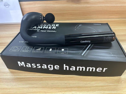 Cutesliving Massage Gun /Hammer For Deep Tissue ,Muscles Relax After A Workout With Upgraded Extension Handle 5 Massage Heads & 5 Speed Levels Festival Gifts For Athletes Parents Men Women Presents