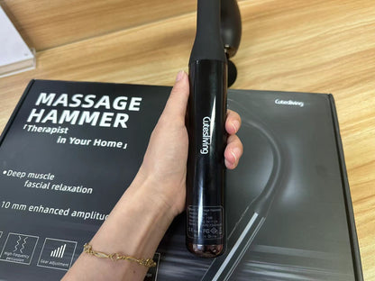 Cutesliving Massage Gun /Hammer For Deep Tissue ,Muscles Relax After A Workout With Upgraded Extension Handle 5 Massage Heads & 5 Speed Levels Festival Gifts For Athletes Parents Men Women Presents